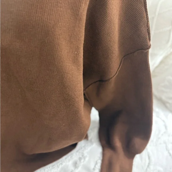 Elegant Brown Crew Neck Sweater - Picture 8 of 13